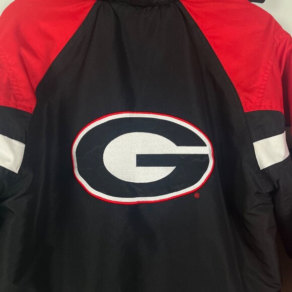 NCAA BY OUTERSTUFF YOUTH L GEORGIA BULLDOGS FOOTBALL SPORT JACKET RED BLACK - Picture 6 of 7